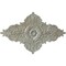 Ekena Millwork Melchor Diamond Ceiling Medallion (Canopies up to 4"), 67 1/4"W x 43 3/8"H x 4"ID x 2"P, Flash Gold CM70X43MLFLS - alternate 1